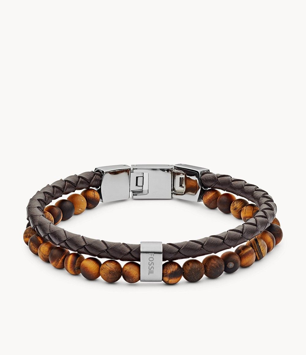 Fossil JF03118040 Bruin Leer