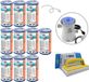 Bestway - Filtres Type II adaptés à la pompe de filtration 58383 - 10 pièces & brosse de nettoyage WAYS
