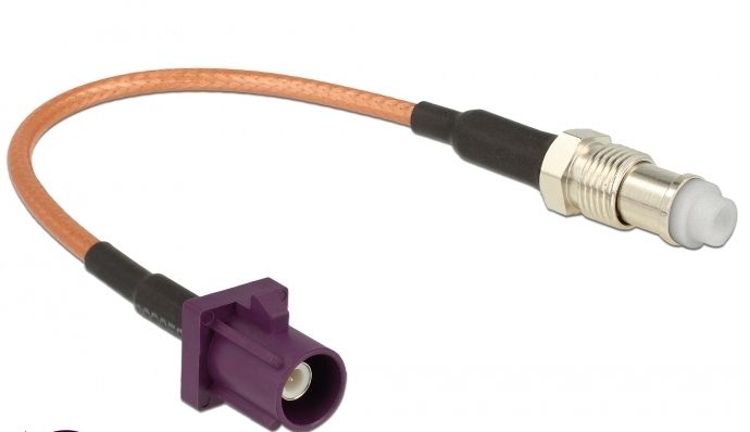 Delock Fakra D to FME Antenna Cable - RG316 - 0.15m