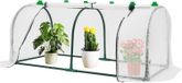 Kas - Petite serre de jardin - Construction robuste - Couverture PE durable - Fenêtre extensible - Adapté aux fruits et légumes - Soins des plantes faciles