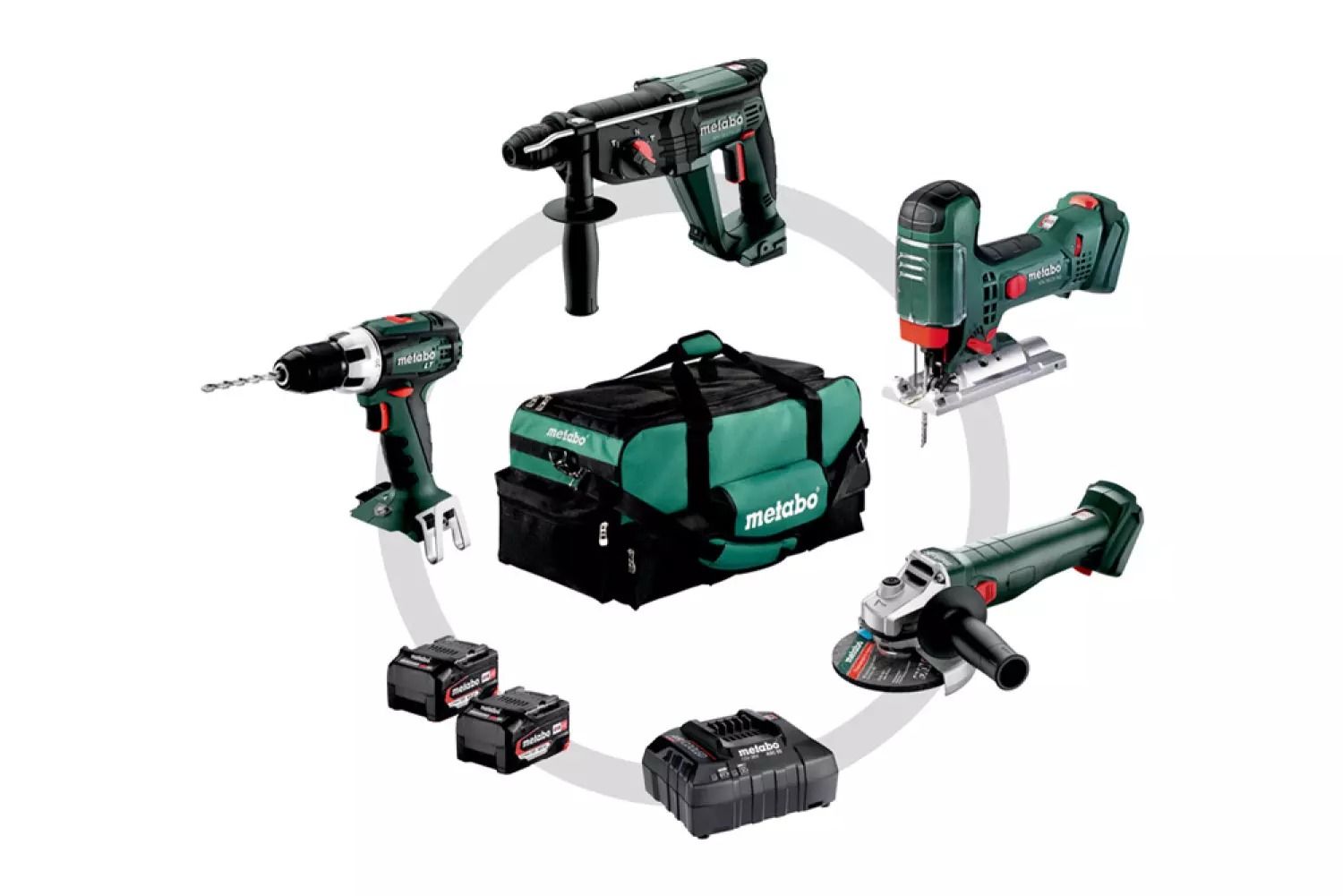 Metabo Combo Set 3.1.1 | Accu machineset 18V in gereedschapstas met BS 18 L BL, CC 18 LTX BL en BH 18 LTX BL 16 (2x 4.0Ah accu + lader) - 685235000