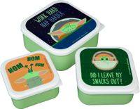 4KidsOnly Star Wars Set van 3 lunchtrommels - Mandalorian - Baby Yoda/Grogu
