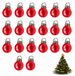 20 boules de Noël en acrylique de mini-taille, adaptées aux maisons de poupées et aux travaux manuels