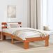 Maison Exclusive - Cadre de lit, brun chaud, 100 x 200 cm, fait de pin massif