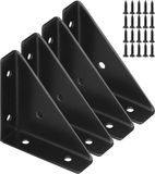 Impact Life 4-delige koudgewalste stalen, zware driehoekige beugel - trapeziumvormige hoekbeugel, noir
