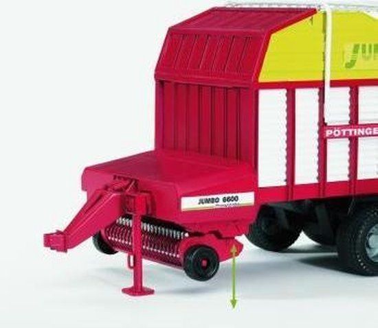 Bruder Pöttinger Jumbo 6600 Profiline Laadwagen - Rood - Kunststof - 1:16 Schaal