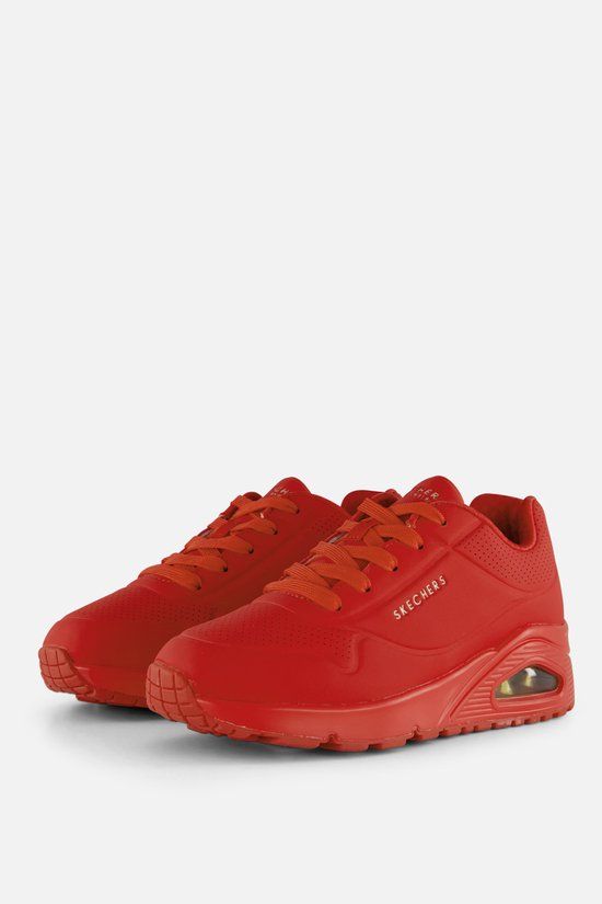 Skechers Uno - Stand On Air Meisjes Sneakers - Rood