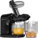KitchenBrothers Slowjuicer - Sapcentrifuge - Compact - Juicer - Groenten en Fruitpers - 45 mm - 500 ml - Zwart