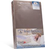Harris&Darwin Harris Hoeslaken - 100% Jersey Katoen - 90x200 cm - Taupe