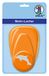 Ursus 19480022 - motiefperforator met hendel, medium, dolfijn, ca. 25,4 mm, oranje