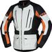 IXS Lennik-ST, veste textile imperméable, Noir/Gris Clair/Orange, XXL