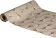 Chaks Tafelloper op rol - ginkgo print - beige/champagne - 28 x 300 cm - polyester