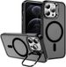 Selected by GSMpunt.nl Apple iPhone 12 Pro Max Hoesje MagSafe Back Cover met Camera Stand Zwart