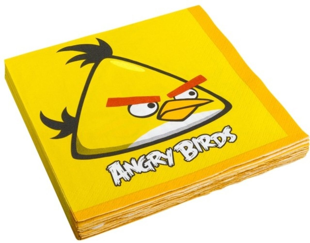 Angry Birds Servetten 33 X 33 Cm 20 Stuks