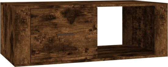 VidaXL Salontafel Gerookt Eiken 100x50,5x35 cm