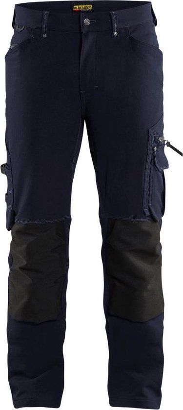 Blåkläder Werkbroek 4-weg stretch X1900 zonder spijkerzakken 1989-1644 - Donker marineblauw/Zwart - C60