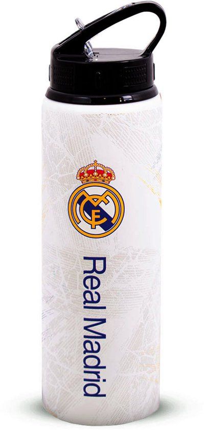 Hy-Pro Real Madrid aluminium drinkfles 750 ml wit