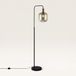 LUSENZ - Lampe sur pied noire Métal 150 cm