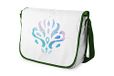 Bonamaison Digitaal bedrukte Messenger schooltas met kaki riem voor meisjes en jongens, boodschappentassen voor scholieren, schoudertassen, grootte: 29x36 cm