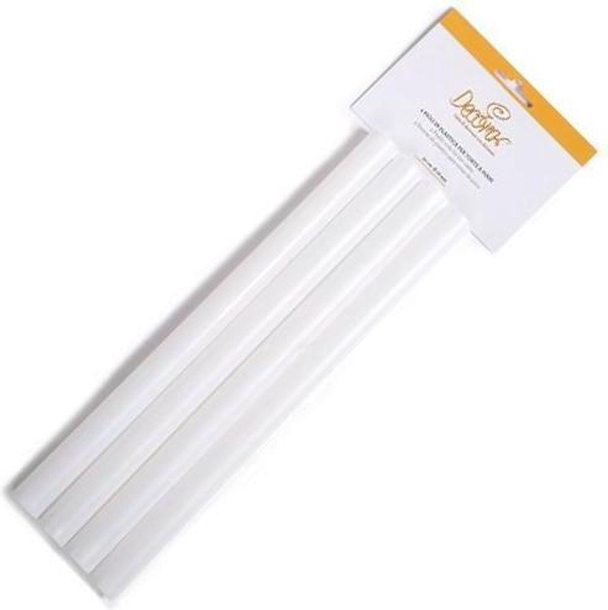 Decora Taartsteunen - Set van 4 - Ø 18 mm - 30 cm - Wit - Kunststof