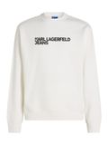 KARL LAGERFELD JEANS Sweatshirt 'ESSENTIAL' zwart / wit