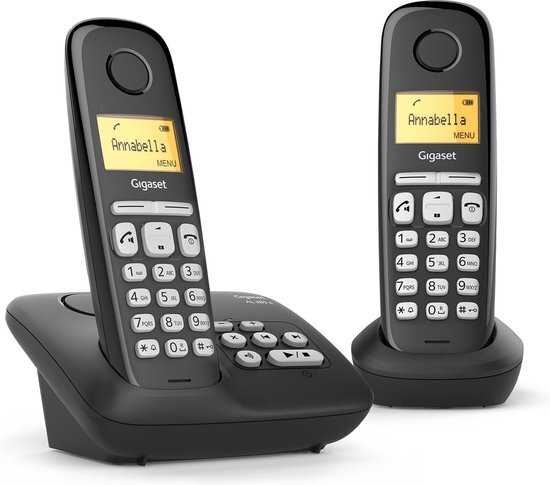 Gigaset AL220A Duo v2 - Duo DECT telefoon - Zwart