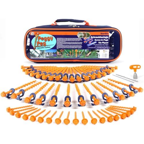 Peggy Peg schroefharingen startset - Oranje - 50 stuks - Kunststof - 1190 g - 4260172640039