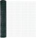 vidaXL Euro-hek met palen 10 x 1,6 m PVC-coated staal groen mesh