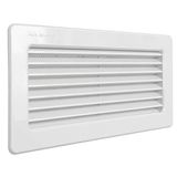 La Ventilazione C229RB eindstuk met insectennet 256 x 126 mm van ABS voor inbouw kleur wit