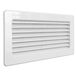La Ventilazione C229RB eindstuk met insectennet 256 x 126 mm van ABS voor inbouw kleur wit