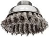 Weiler Pannenborstel, schroefgat, roestvrij staal 302, deels gedraaid, geknoopt, 3-1/2", 1