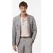John Varvatos Veste à revers crantés avec panneau avant et noisette