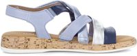 Gabor Dames Sandalen Blauw/Zilver