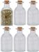 Excellent Houseware Pots à épices - 6 pièces - Verre - Transparent - 280 ml