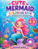 Cute Mermaid Coloring Book