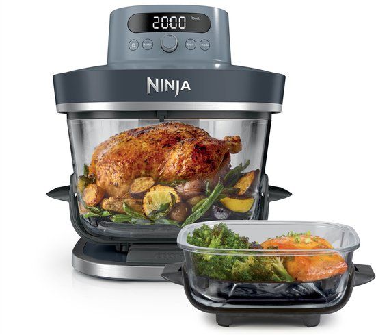 Ninja CRISPi PRO AS101EUCY Glazen Airfryer - 7-in-1 - 5.7L - Blauw
