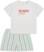 SCHIESSER Meisjes Pyjama Kort Gestreept Katoen Pearl 152