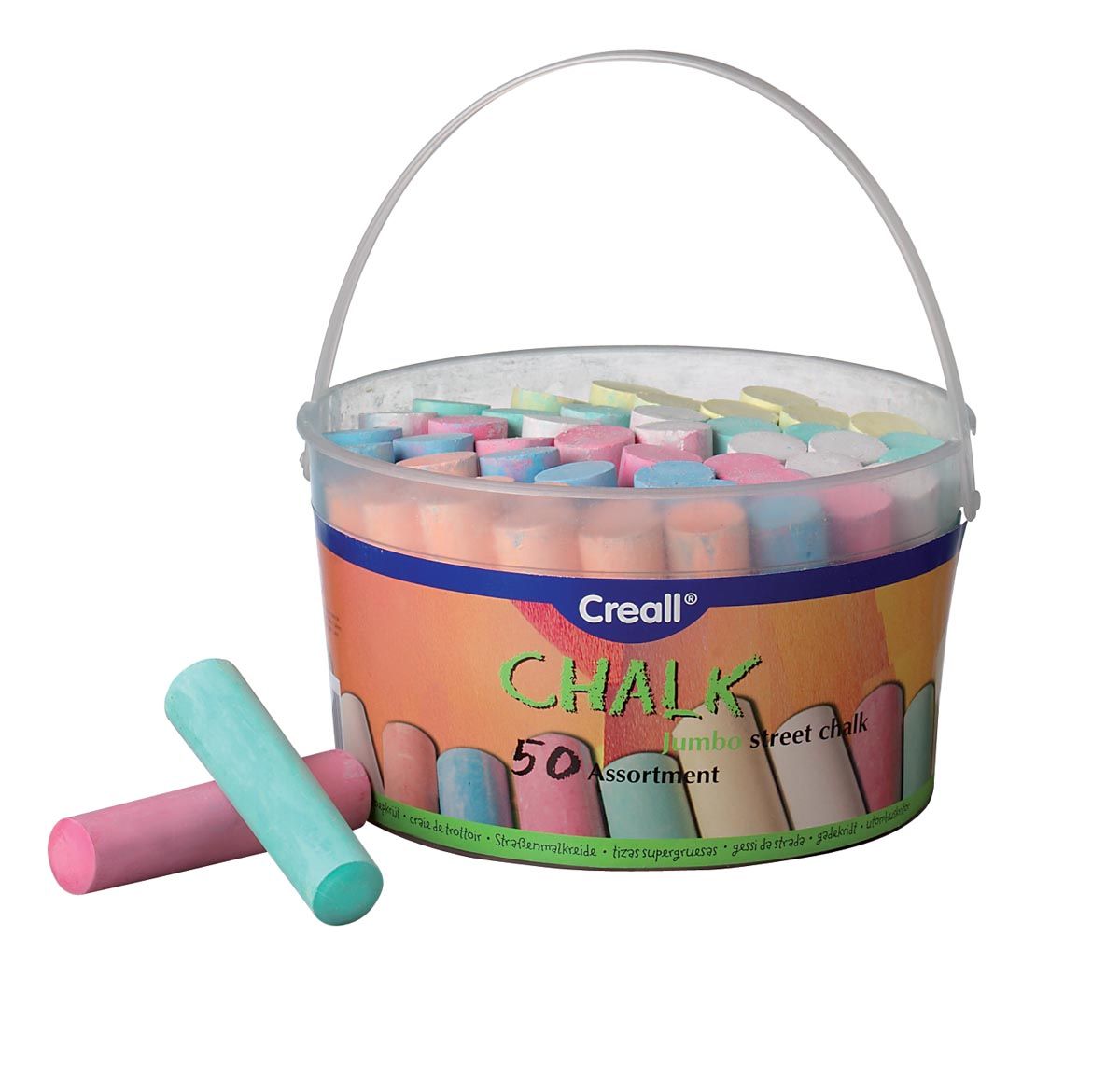Creall HA6000 Stoepkrijt Kleurenassortiment 50 Stuks
