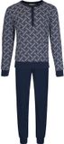 Pastunette Blue Draft Pyjama Katoen Blauw Maat L