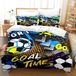 Literie de football - Housse de couette 3D avec 2 taies d'oreiller