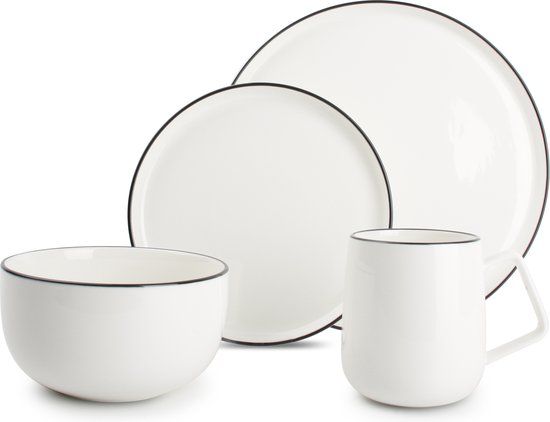 S|P Collection - Servies 16-delig wit - Studio Base