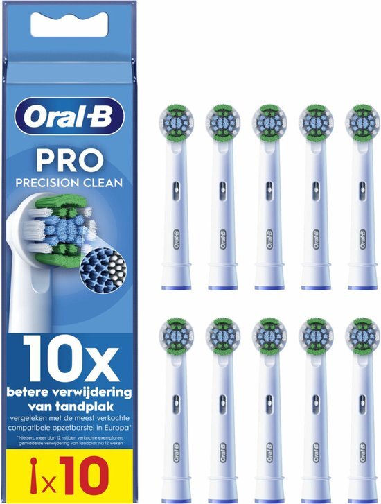 Oral-B Precision Clean Pro - Opzetborstels - CleanMaximiser Technologie - 10 Stuks