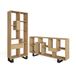 Skraut Home Boekenkast, Boekenplank | voor woonkamer, studeerkamer | 174x67x31 | Industrieel design | Moderne stijl | Eiken