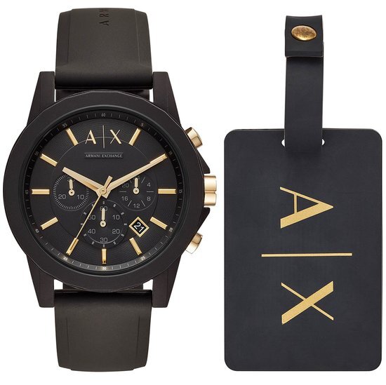 Armani Zwart Mannen Horloge AX7105