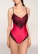POUPEE Body Marilyn Zwart Kant Malinorood V-hals