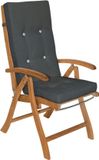 Detex Coussin de jardin Haut dossier - 6 pièces - ANTRACITE