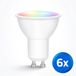 SmarthomeKoning Zigbee LED spot RGBWW GU10 fitting - 5 Watt - Voordeelset van 6