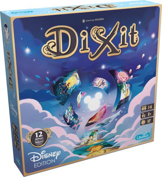 Libellud - Dixit Disney – Creatief Bordspel – 84 Kaarten gebasseerd op Disney & Pixar Films - Basisspel Disney - 8+