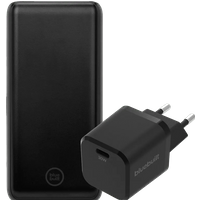 BlueBuilt Powerbank 20.000 mAh + 30W Oplader - Zwart
