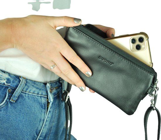 Buono Leather Crossbody Stockholm - Zwart | Crossbodytas | Leer